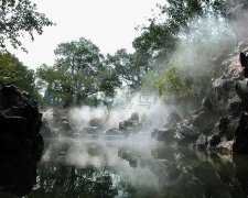 北京假山造霧系統(tǒng)，售樓處假山噴霧系統(tǒng)